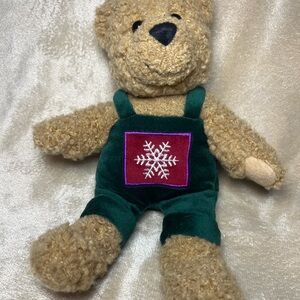 Hallmark Kiss Kiss Mistletoe Bear 9.5"